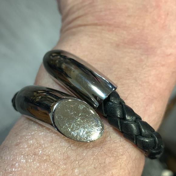 Beautiful bracelet, black and silver - Picture 3 of 6